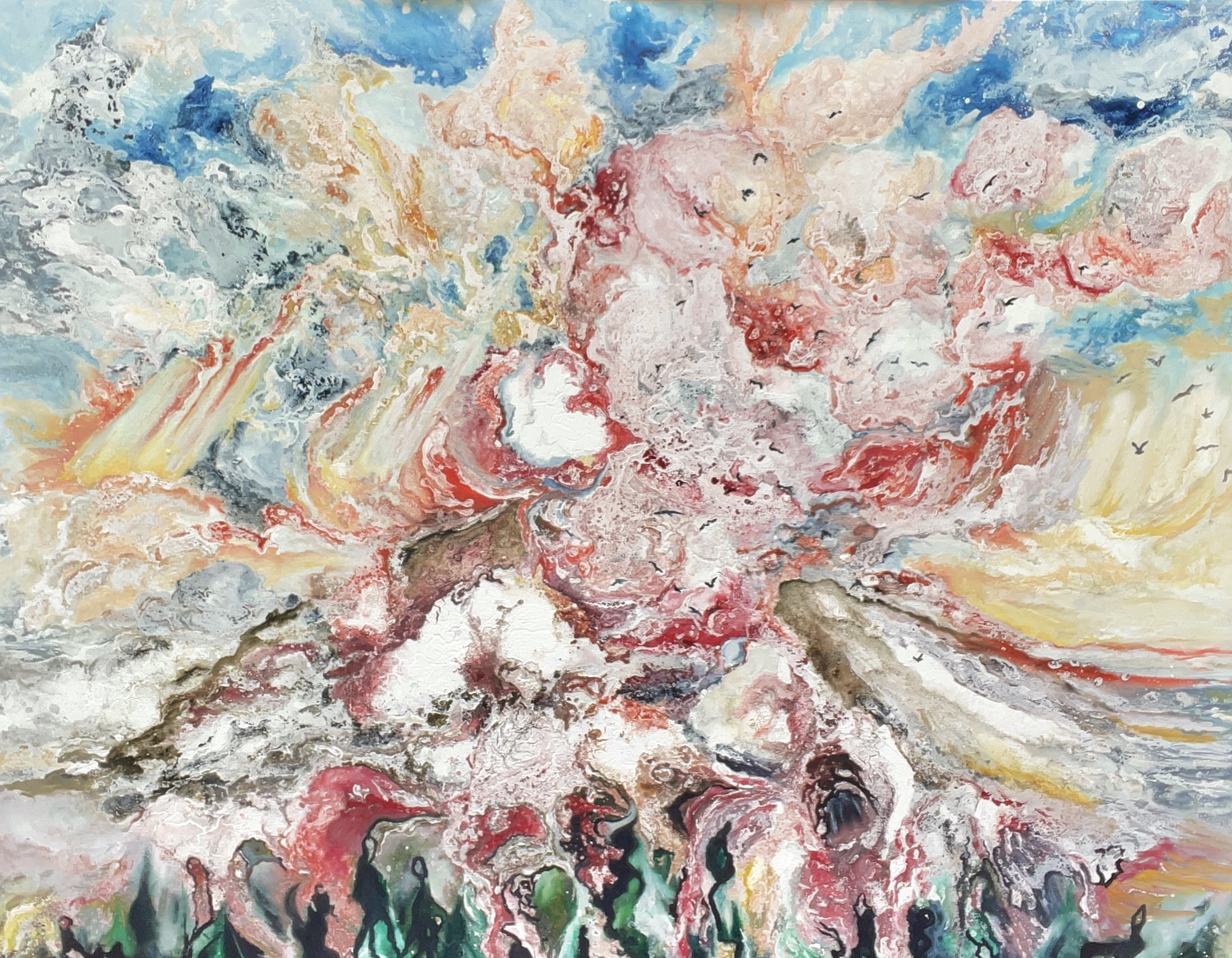 Colossal — mixed media painting